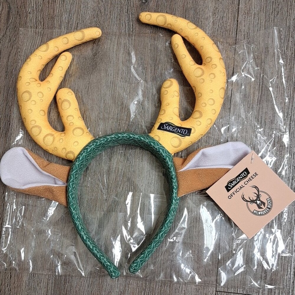 Milwaukee Bucks cheese ears headband